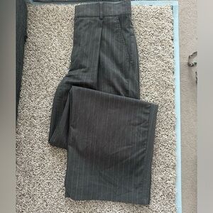 Gray with white stripes work pants